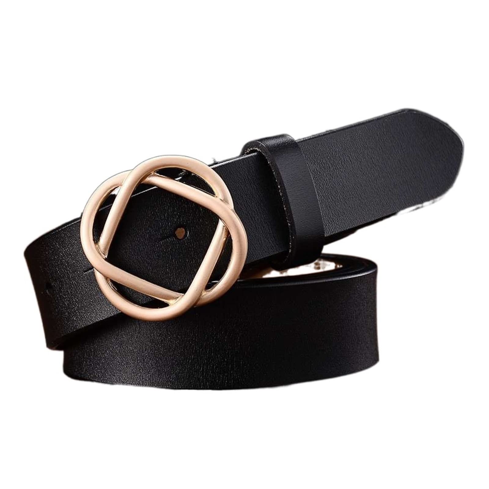 レディース　ブラックレザーベルト　　箱付き フォーマルベルト レディース ベルト 本革 日本製 細身 シンプル 20mm